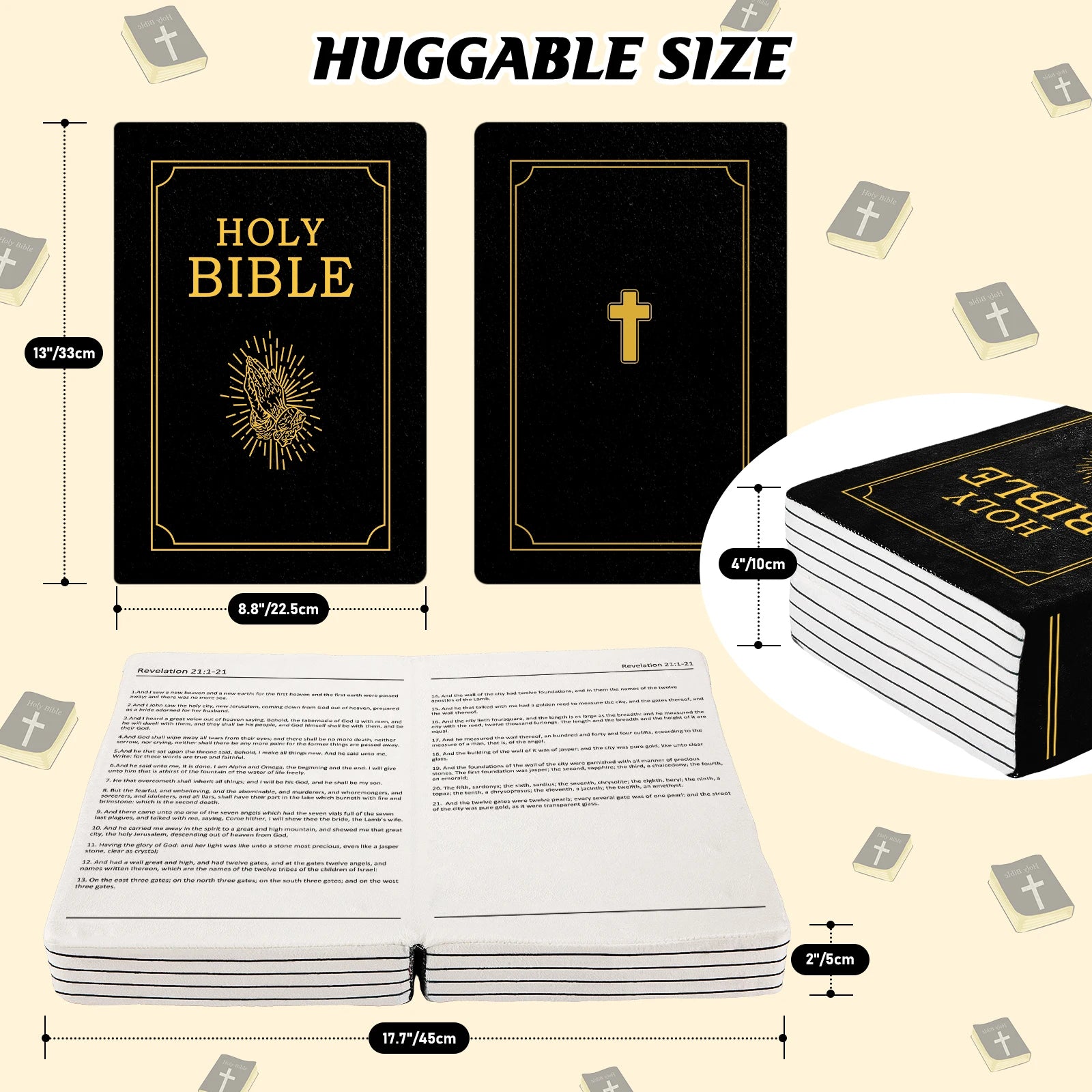 Mark 16 White Bible Memory Foam Pillow – Inspirational Christian Throw Pillow - Image 6