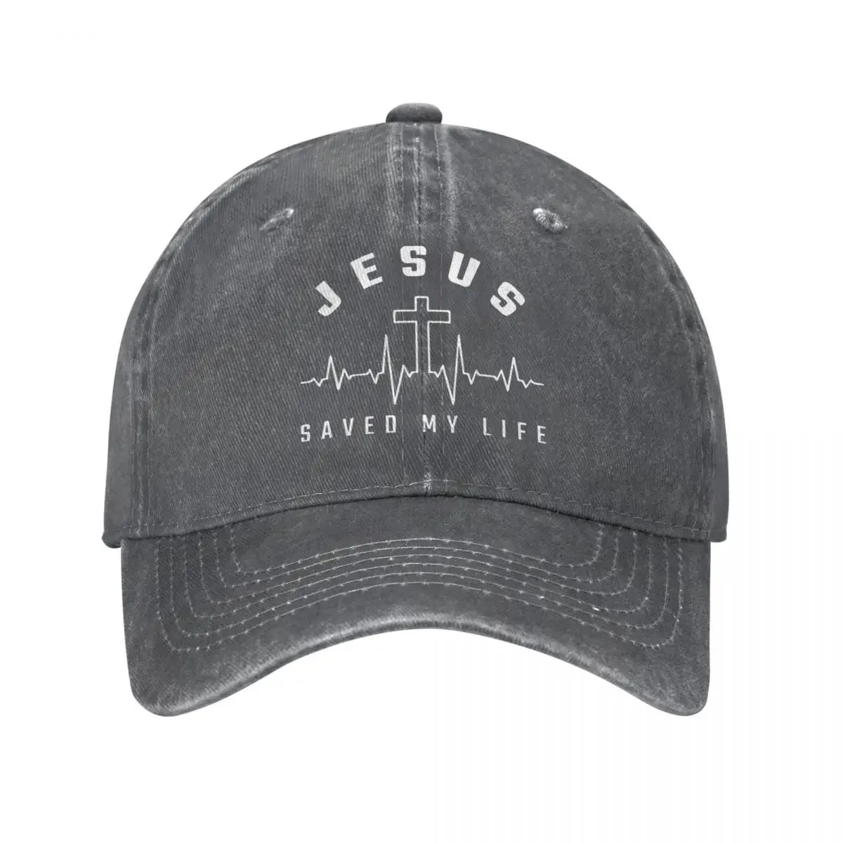 Jesus Christ Christianity "Jesus Saved My Life" Baseball Cap - Image 7