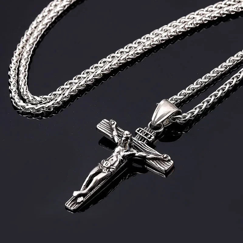 New Religious Jesus Cross Necklace – Fashion Gold Color Pendant for Men & Women - Image 6