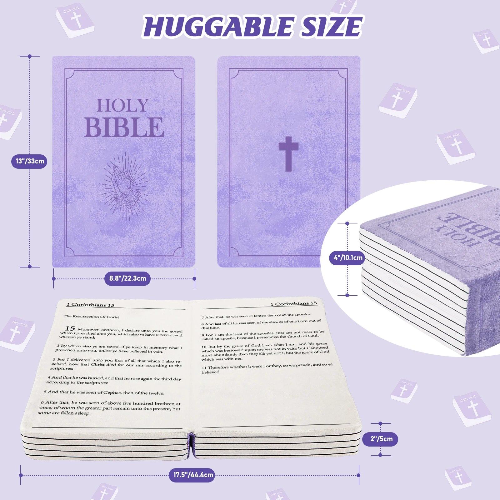 Mark 16 White Bible Memory Foam Pillow - Image 6