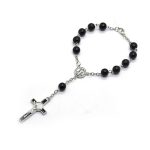 Exquisite Rosary Cross Bracelet
