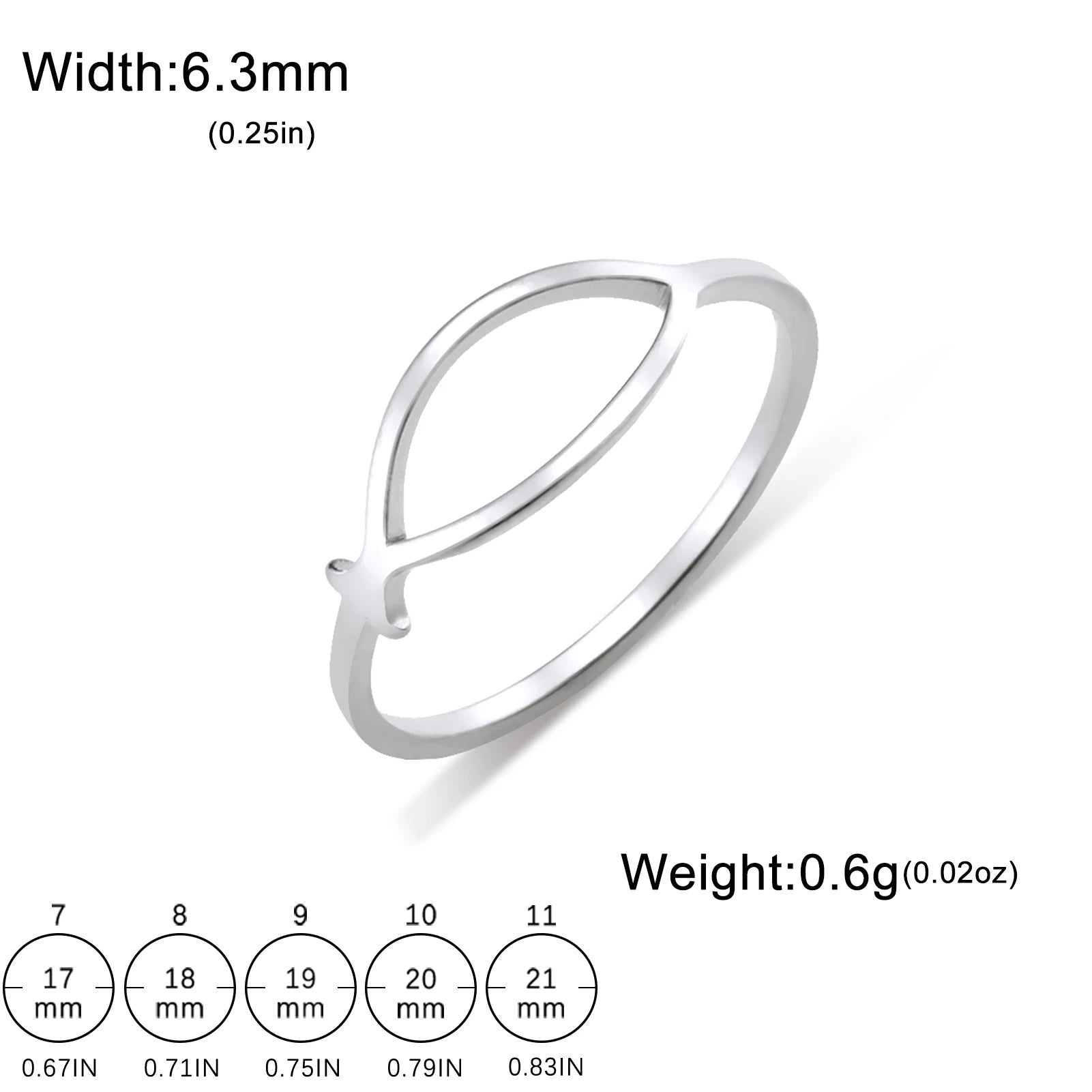 COOLTIME Ichthus Jesus Fish Ring – Stainless Steel Christian Amulet for Women - Image 6