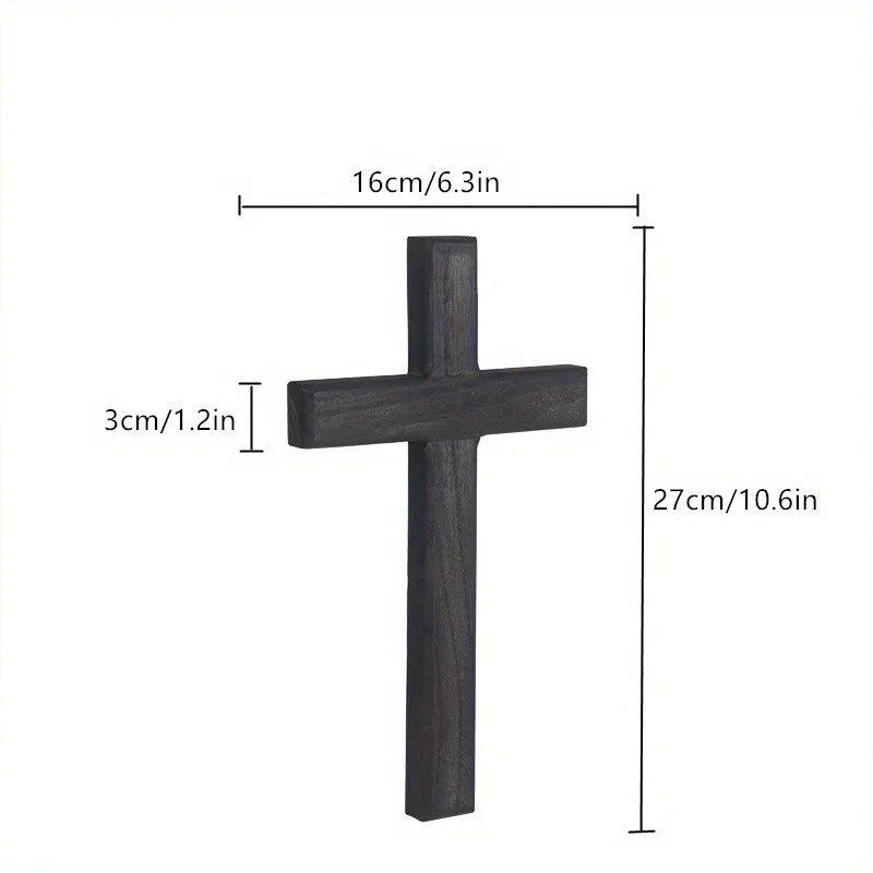 Catholic Wooden Crucifix – Wall-Mounted Cross for Home, Office, or Gifts - Image 2