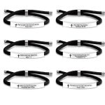 Cross Jesus Scripture Quote Bracelet – Engraved Bible Verse Stainless Steel Wristband