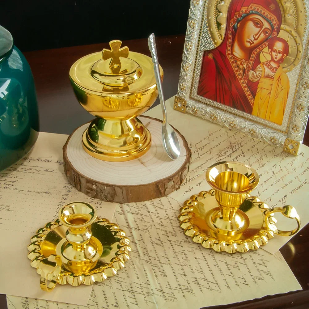 Gold-Plated Communion Cups – Religious Church Ceremonial Supplies