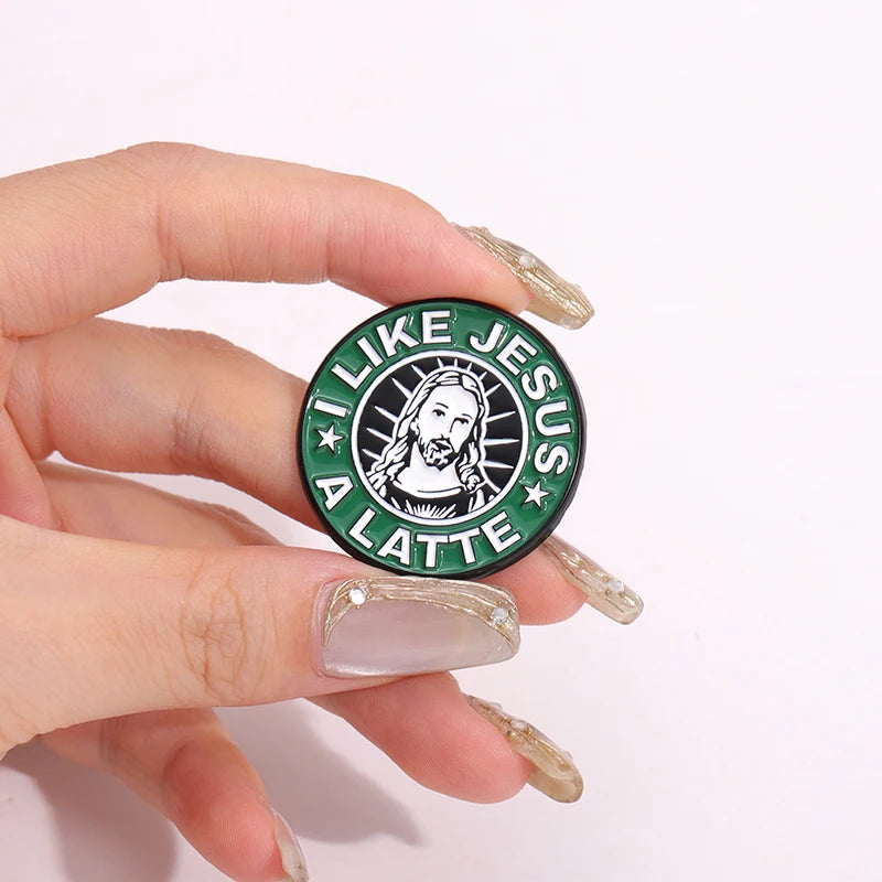 30-Piece Set Jesus Christ Faith Enamel Pins – Wholesale Christian Cartoon Brooches & Lapel Badges - Image 5