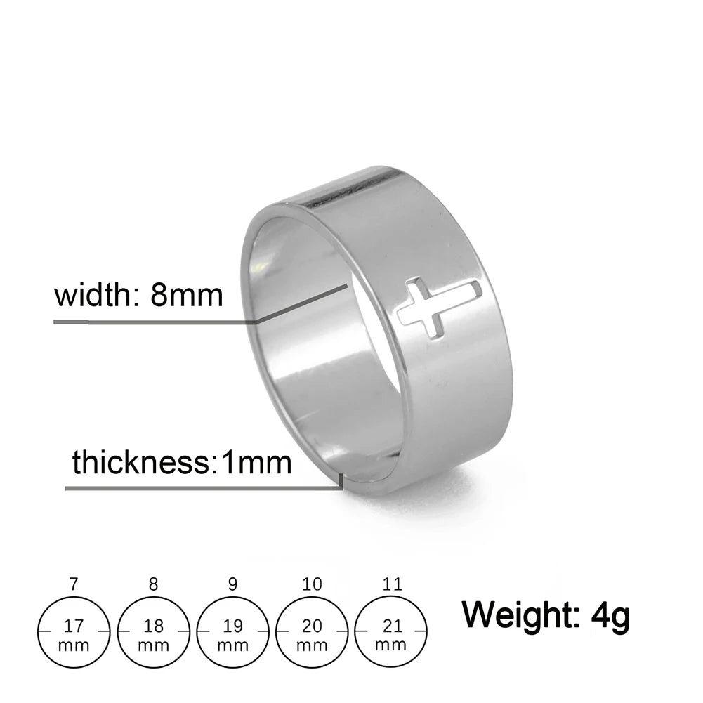 COOLTIME Gothic Cross Couple Rings - Image 16