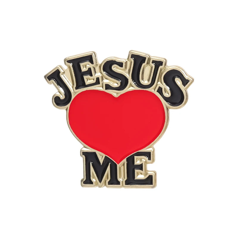 Jesus Loves Me & God Is Good Enamel Pin Set – Custom Christian Metal Brooches for Backpacks & Gifts - Image 11