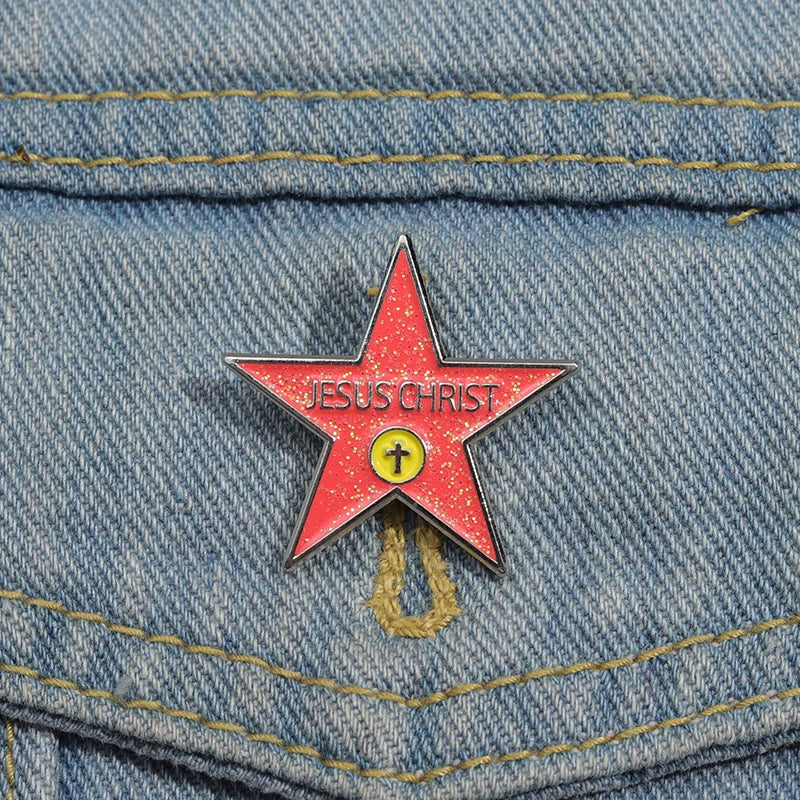 30-Piece Set Jesus Christ Faith Enamel Pins – Wholesale Christian Cartoon Brooches & Lapel Badges - Image 3