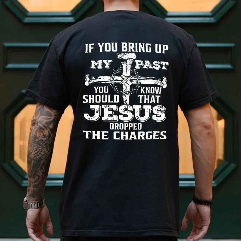 Jesus Christ Back Print T-Shirt – Oversized Christian Streetwear for Men - Image 5
