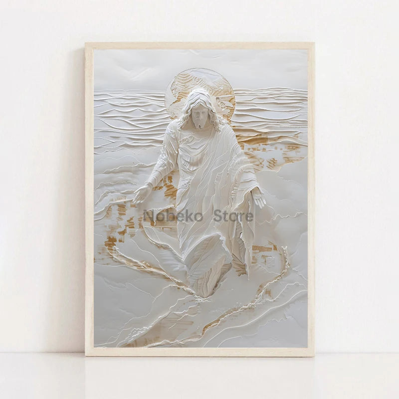 Modern Christian Jesus Poster – Bible Verse Canvas Wall Art Print - Image 11