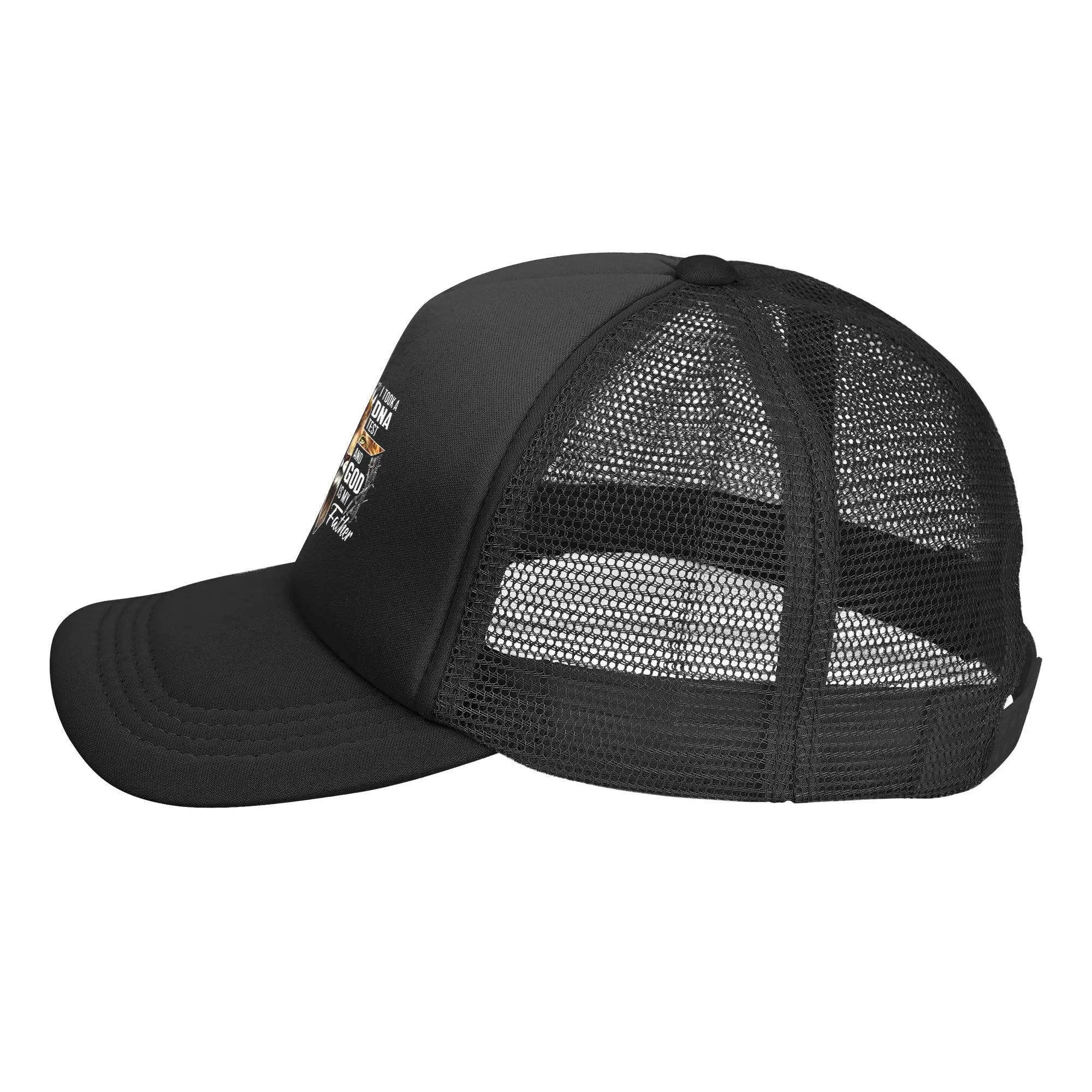 I Took A DNA Test – God Is My Father Christian Trucker Hat for Men & Women - Image 2