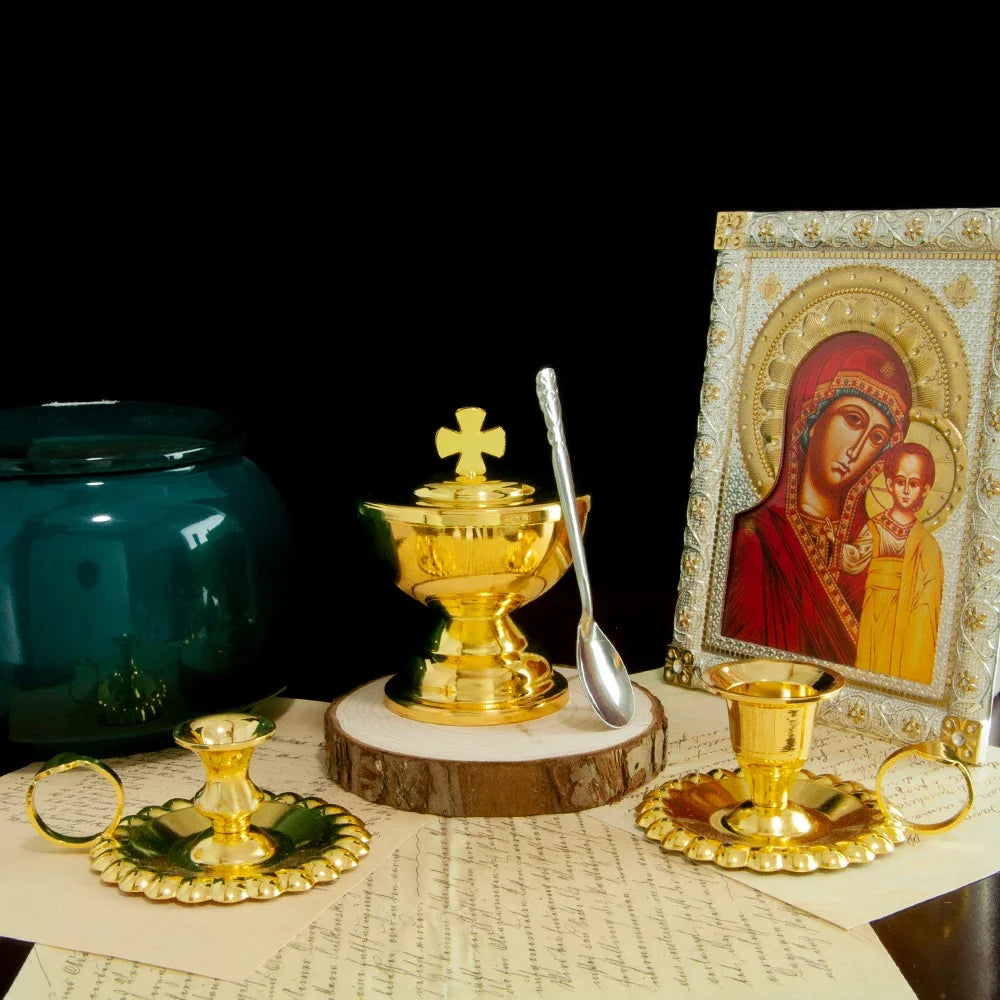 Gold-Plated Communion Cups – Religious Church Ceremonial Supplies - Image 2