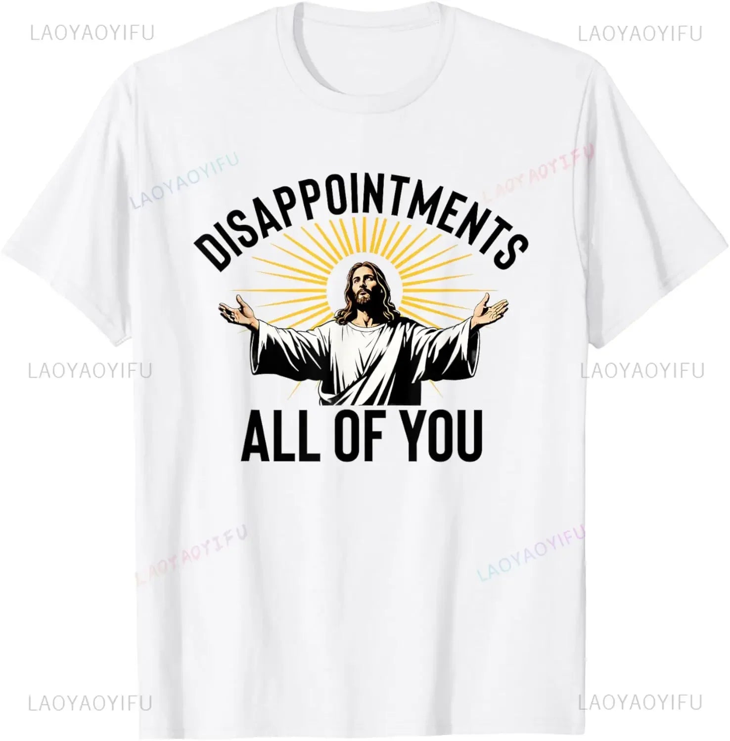 "Disappointments All of You" Funny Jesus Meme T-Shirt – Christian Graphic Tee for Men - Image 4