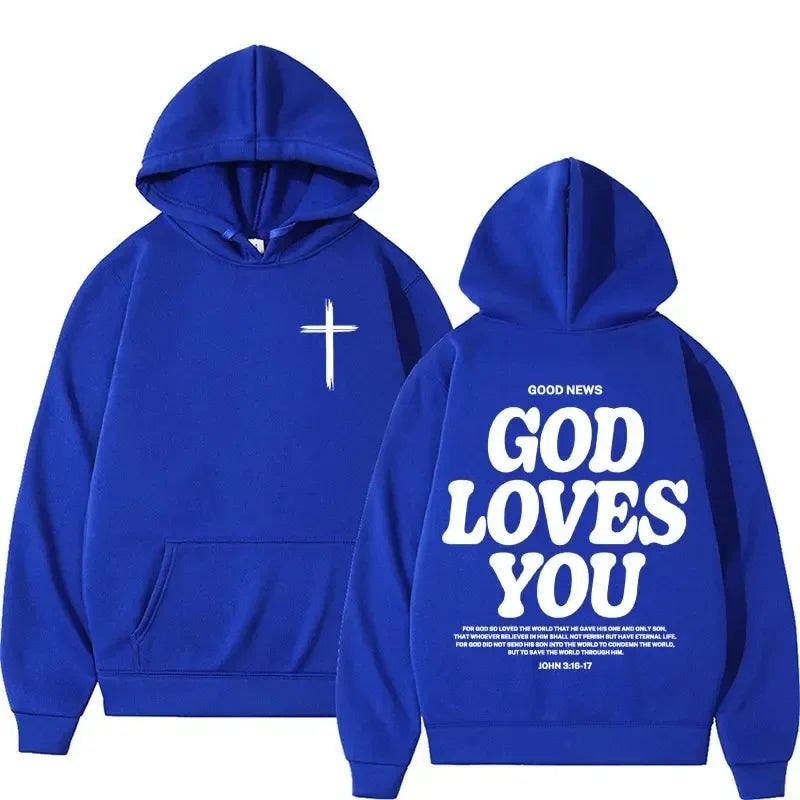 Harajuku Aesthetic Jesus Hoodie – Christian Streetwear with Bible Verse - Image 3
