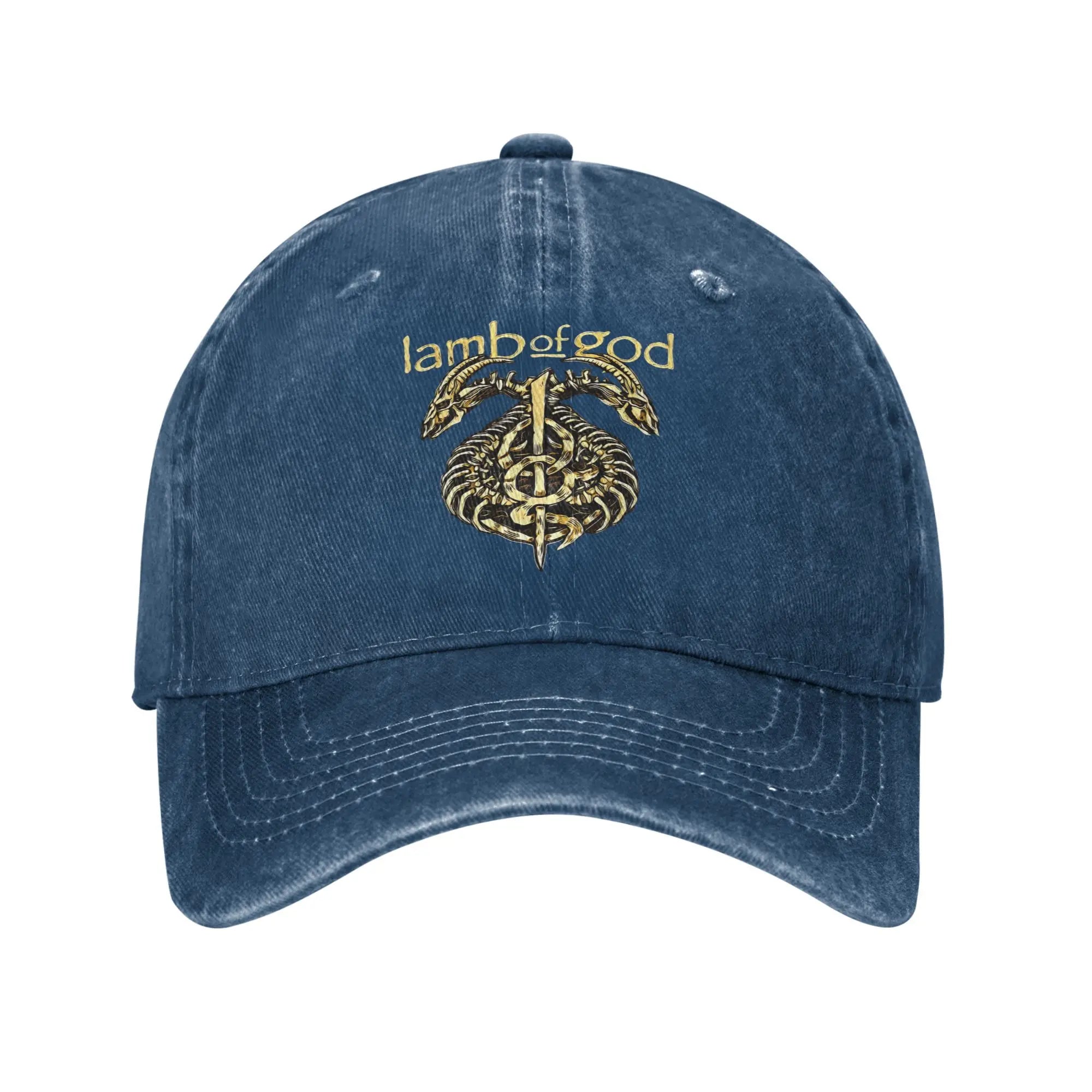Lamb of God Band Sun Baseball Cap – Street Style Washed Trucker Hat for Men & Women - Image 9