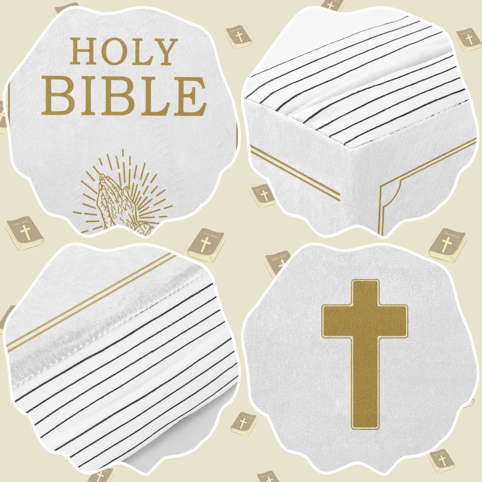 Mark 16 White Bible Memory Foam Pillow - Image 3