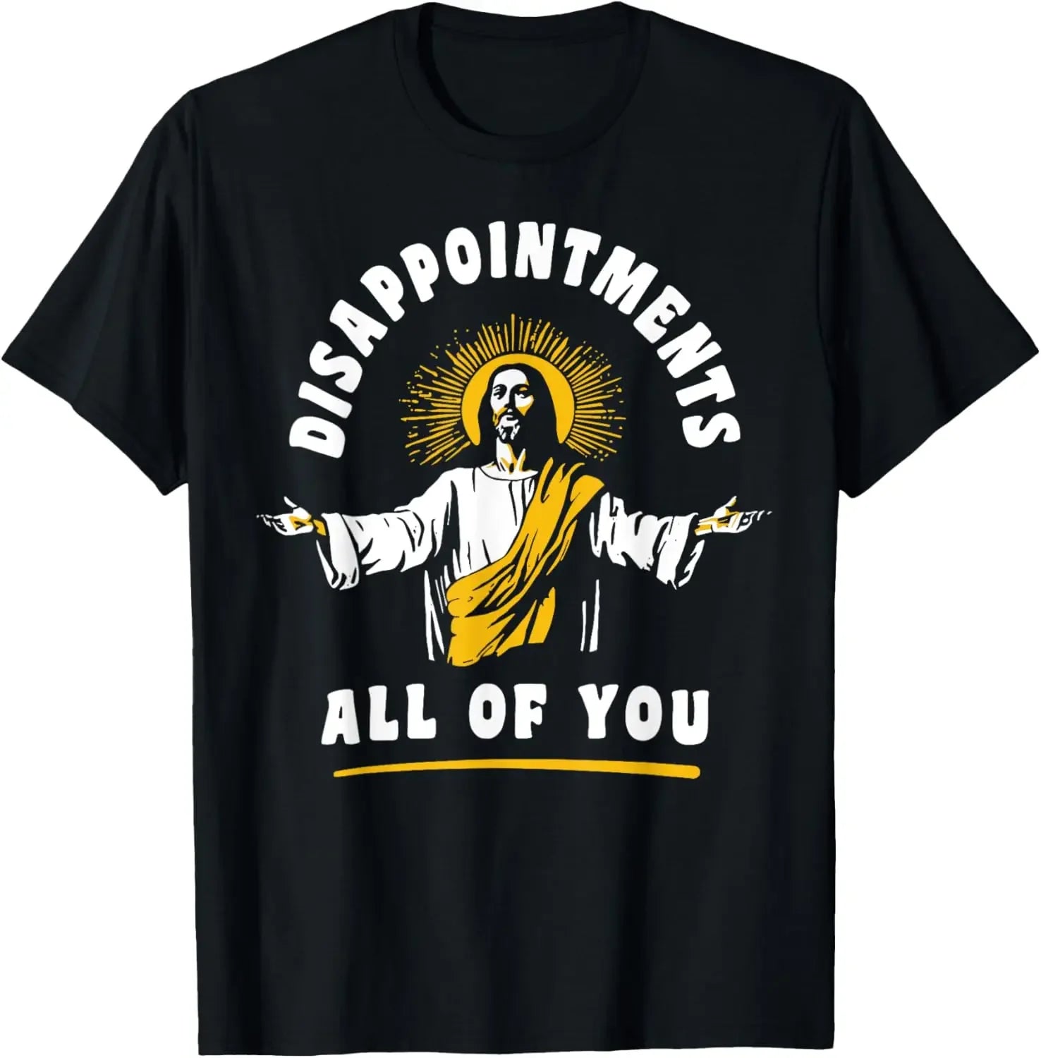 "Disappointments All of You" Funny Jesus Meme T-Shirt – Christian Graphic Tee for Men - Image 2