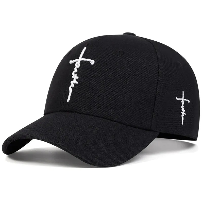 Fashion Faith Embroidery Baseball Cap – Unisex Cotton Snapback Hat - Image 4