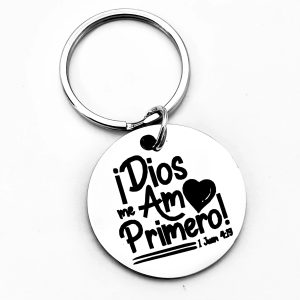 1 Pc Motivational Keychain β βΒ‘Dios Me AmΓ³ Primero!β Christian Gift for Spanish Speakers