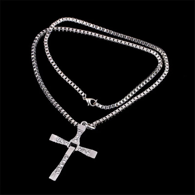 Dominic Toretto "Crystal Jesus Cross" Necklace – Inspired by The Fast and the Furious - Image 6