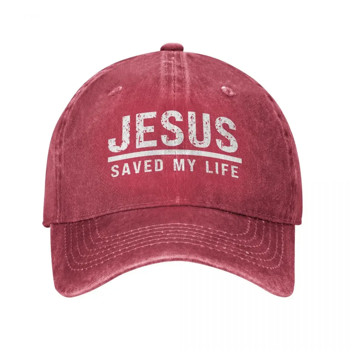 2023 Washed Cotton "Jesus Saved My Life" Cap – Christian Ponytail Baseball Hat - Image 11