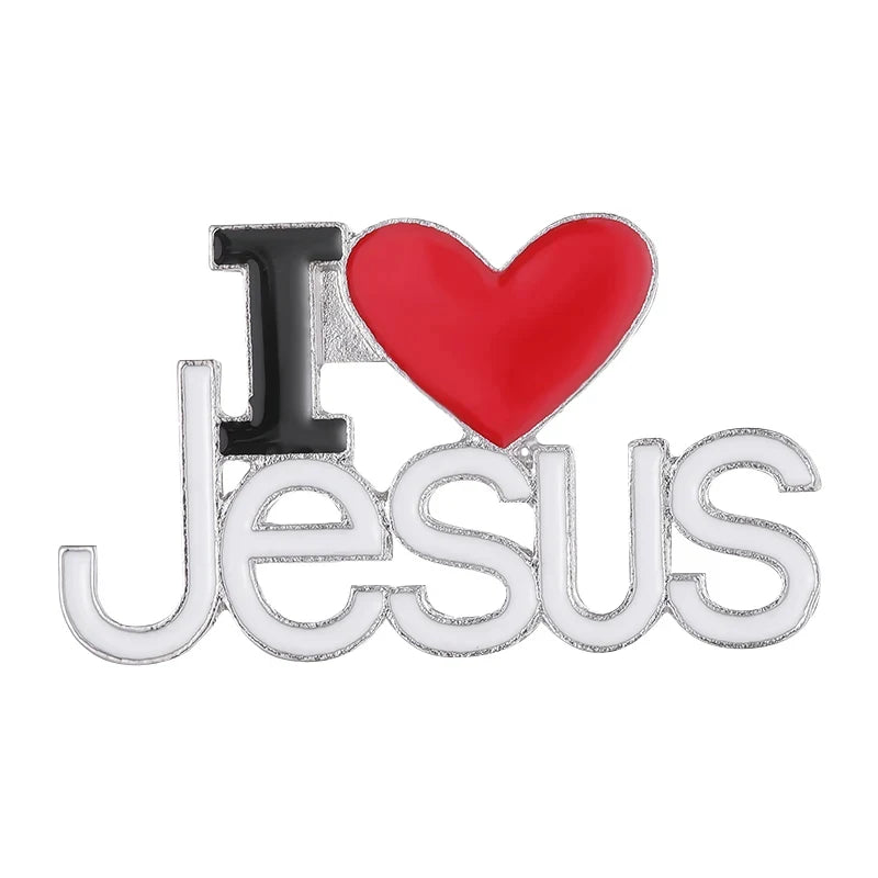 Jesus Loves Me & God Is Good Enamel Pin Set – Custom Christian Metal Brooches for Backpacks & Gifts - Image 8