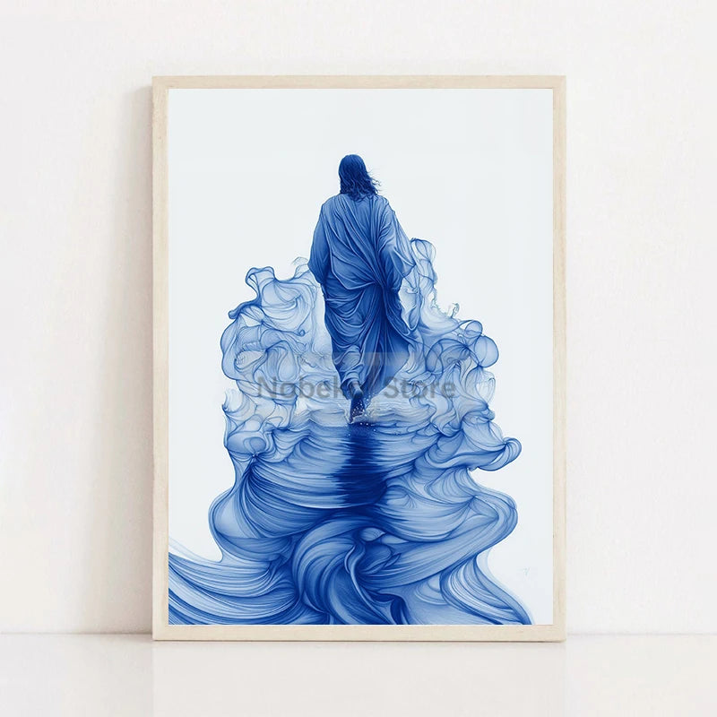 Modern Christian Jesus Poster – Bible Verse Canvas Wall Art Print - Image 24