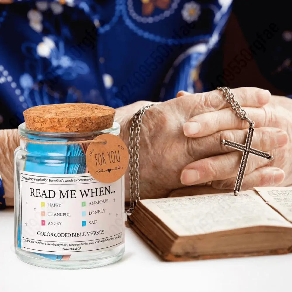 Bible Verse Jar – Spanish & English Scripture Jar for Prayer, Hope & Christian Gifts - Image 3